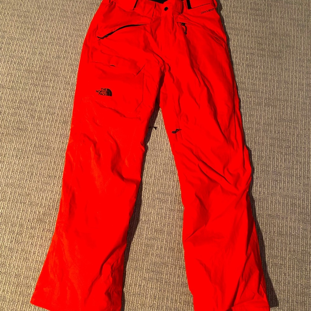 North Face men’s orange snow/ski pants